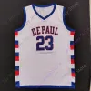 DePaul Blue Demons Basketball Jersey NCAA College Mark Aguirre Javon Freeman-Liberty David Jones Brandon Johnson Mikan Cummings Strickland R