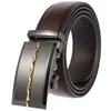 Belts Style Men's Genuine Leather Ratchet Dress Belt with Automatic Buckle Brand Luxury Business Belt Strap for Men Male Gift 231201