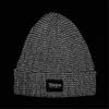 ビーニースカルキャップ2023リフレクティブビーニーハット女性スカリー秋の冬キャップファッション女性ボンネットウォームブランド編み帽子hats