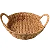 Dinnerware Sets Hand Woven Serving Basket Coffee Table Party Decorative Snack Storage Tray