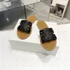 Luksusowe designerskie kobiety Sandały Sandały Flip Flops Cel Marka oryginalna skórzana moda swoboda płaska z pudełkiem i torbą na kurz 35-40