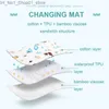 Changing Pads Covers 50*70CM Medium Size Newborn Items Reusable Cartoon Baby Changer Waterproof Mattress Cotton Diaper Changing Mat Bamboo Urine Pad Q231202