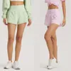 Lu Lu Shorts alinhar Limão Yoga Frete grátis shorts esportivos femininos calças apertadas respiráveis fitness ginásio push ups curto roupas esportivas Jogger