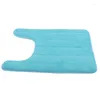 Bath Mats Bathroom Carpet Slow Rebound Non-slip U-shaped Pad Water Absorption Toilet Mat Home Supplies