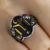 Cluster Ringen Valily Maat 7-13 Ottomanen Kayi Ertugrul Mannen Cool Two Tone Vintage Rvs Ster Maan Ring voor Punk Sieraden