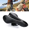 Groupes de vélo VTT Siège de vélo de route Selle de vélo souple Selle ergonomique Mousse de choc rembourrée Texture en cuir PU Rail en acier Accessoires de cyclisme 231130