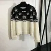 2024 FW Donna Maglioni Maglieria Designer Tops Pullover Runway Designer di marca Crop Top Camicia per ragazze Stelle di fascia alta Modello di lettera Elasticità Maglieria Nuovo capispalla casual