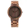 Wristwatches Creative Bamboo Wood Wrist Watch Men Modern Handmade Nature Quartz Men's Watches Novel Timber Bangle Clock Relogio