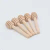 Honey Star Bar Mixing Handle Practical Wood Dipper Kitchen Tools Mini Wood Honey Stick LX66