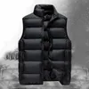 Gilet da uomo Gilet invernale caldo Gilet imbottito imbottito in anatra bianca calda Giacca spessa antivento alla moda Outwear Abbigliamento maschile