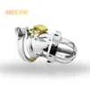New Chaste Bird Male Chastity Device with Urethra Catheter Cock Cage Penis Ring Chastity Belt Men's Virginity Lock Cock Ring A199