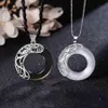 Funzionari del cielo Benedizione Coppia Collane Collana con ciondolo al chiaro di luna per gli amanti Amicizia Gioielli Regalo di San Valentino Coll243p