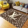 Designer Carpet Bedroom Decoration Floor Mat Classic Letter Black Brown Minimalist European Carpet Bathroom Floor Mat Best quality