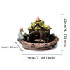 Decorative Objects Figurines Backflow Incense Old Man Fishing Statue Ceramic Portable Stick Holder Censer Smoke Waterfall Incense Home Decor 231130