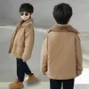 Jaquetas meninos casaco jaqueta grossa casaco quente para meninos estilo casual crianças casaco adolescente crianças roupas de inverno 231130