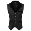 Heren Vesten Jacquard Single Breasted Knop Mannen Vest Pak voor Bruiloft Casual Vintage Vest Mode 231130