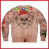 Kadın Sweaters Noel Süveteri Yenilik Komik Aydınlık Üstsüz Çirkin Noel Kazak Erkekler ve Kadınlar 3D Baskı Külkü Jumper'ları Sıcak Kazak 231130