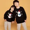 Abiti coordinati per la famiglia Abiti natalizi coordinati per la famiglia Maglia pupazzo di neve Maglione natalizio Mamma Papà Camicia invernale per bambini Coppia di vestiti Set Maglione per bambini 231130