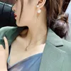 Stud Earrings 1Pcs High Quality Earring Fashion Chain Tassel Shiny Highlight Pearl Ear Jewelry Accessories For Women TEN