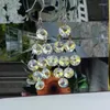 Baumelnde Ohrringe, hochwertiges Anti-Allergie-weibliches Temperament, Kristall-Anhänger, koreanisches Kleidungszubehör