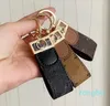 Keychains Buckle lovers Car Handmade Leather Keychains Men and Women bag Pendant Fashion Accessories