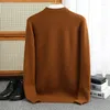 Pulls pour hommes col rond pull en laine de cachemire automne et hiver épaissi grande taille pull à capuche ample pull décontracté