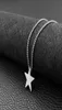 Star Necklace Mens Chains On The Neck Pendant Stainless Steel Hip Hop Jewellery 2021 Gifts For Male Accessory Necklaces5578282