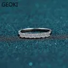 Geoki Luxe 925 Argent Passé Diamant Test Mossanite Bague Coupe Parfaite 0 28 ct D Couleur VVS1 Bagues de Fiançailles de Mariage pour Femmes Y07298N