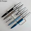 Fountain Pens St Penpps 601 Wakumatyczne fontannę Pien Tłok tłok Tusz Pen EF/Fine Nib Silver Cap Stationery Office School Supplies Pisanie 231201