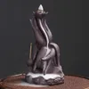 Dekorativa föremål Figurer Purple Sand Buddha Hand Zen Heart Flowback rökelse Konstnärliga koncept Buddha Staty Decoration rökelse HANDICRAFTS 231130