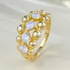 Anillo de diamante de moissanita de oro de 14K, anillos de boda para fiesta de Plata de Ley 925 100% auténtica para mujer, joyería de compromiso nupcial