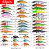 Yemler 20-60 PCS Yapay Yem Balıkçılık Lures Set Üst Su Sazan Wobblers Kit Mücadelesi Satış Satış Sert Yem Minnow Balık Cazibesi Seti 231130