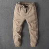 Pantalon Cargo pour hommes, salopette de jogging, Slim, coton, Camouflage, taille élastique, Style militaire, Streetwear, pantalon S décontracté