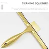 Huishoudelijke reinigingsbadkamer Schraap Douchescherm Raam Reinigingsgereedschap Scraper Squeegee 252x18cm Gouden roestvrijstalen glas 231222