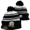 Pittsburgh''Seelener''beanis Bobble Hats Baseball Ball Caps 2023-24 Projektant mody Bucket Hat Chunky Knit Faux PO Beanie świąteczny kapelusz A12