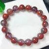 Link Bracelets Natural Briar Rose Quartz Bracelet String Charms Handmade Fortune Energy Woman Amulet Jewelry Gift 1PCS 10MM