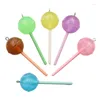 Charms 10 Stuks 22 65 MM 6 Kleur Noctilucent Ronde Bol Lollipop Hars Voor Oorbel Kawaii 3D Sleutelhanger Sieraden maken