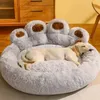 kennels pens Winter Warm Dog Sofa Bed Small Medium And Large Dog Plush Sleeping Kennel Comfortable Soft Detachable And Washable Pet Nest 231130