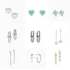 Boucles d'oreilles à fermoir classique en argent Sterling S925, série Hardwear, tempérament simple, anti-allergie, polyvalentes, AA220315267Z