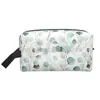 Cosmetic Bags Storage Bag For Women Green Leaf Portable Waterproof Large Capacity Makeup Travel Toiletry Pouch