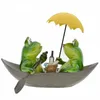 Dekorativa föremål Figurer 1-4pcs 3D harts kreativt groda hantverk Tänker på skidåkning Cycling Sport Frog ModelHome Office Tabletop Decor Present Present 231201