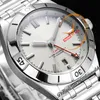 TWF Chronomat GMT ETA A2836 Automatic Mens Watch White Stick Dial Stainless Steel Rouleaux Bracele A32398101A1A1 Super Edition Watches Reloj Hombre Puretime C3