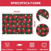 Bord mattor julstjärnor placemats uppsättning av 4 röda och grönt tvättbara trasa för