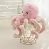 Plush Dolls 2Sizes Lovely Simulation Octopus Pendant Toy Soft Stuffed Animal Kawaii Home Accessories Cute Doll Children 231201