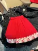 Marka Tasarımcı Bebek Trailtsits Örgü Kızlar Elbise Boyut 100-160 Bear Jacquard Kids Sweater Pileli Etek Kış Oct20