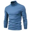 Męskie swetry Nowe zimowe golf grube męskie swetry swobodny żółw szyi solidna jakość koloru ciepła szczupły golf swetry pullover menlf231114l2402
