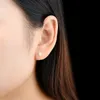 Stud Natural Opal Colorful Gemstone Solid Sterling Silver S925 Stud Earring Faced Cutting Classic Design Women Christmas Gifts 231130