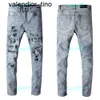 NYA 23SS MENS JEANS ENJEKTSERAD RIPPAD BIKERBULL