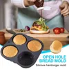 Strumenti Bakeware Hamburger Bun Pan Forme per pane in silicone segreto Teglie antiaderenti Vassoio per muffin Stampi flessibili Cucina