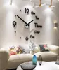 Horloges murales Horloge Autocollant 3 Couleur 3D Miroir Chambre Autocollants Autocollants Design Moderne Acrylique DIY TV Fond Cool Amovible7567563